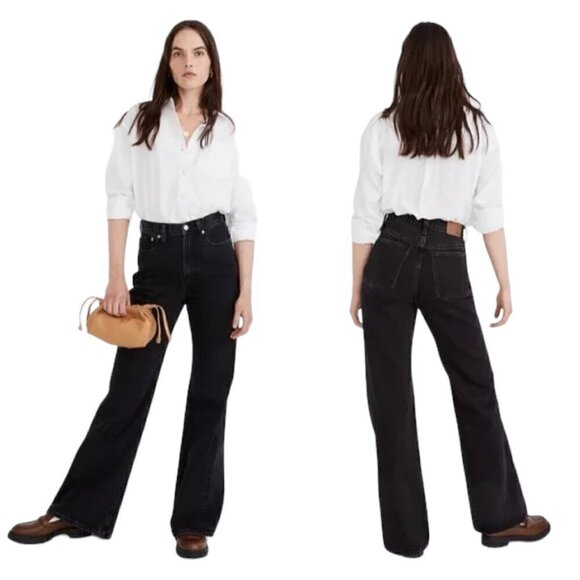 Madewell Denim - MADEWELL Baggy Flare Jeans in Lunar Wash - Size 23